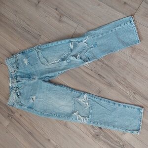 PacSun Distressed Destroyed Mom Jeans Size 26